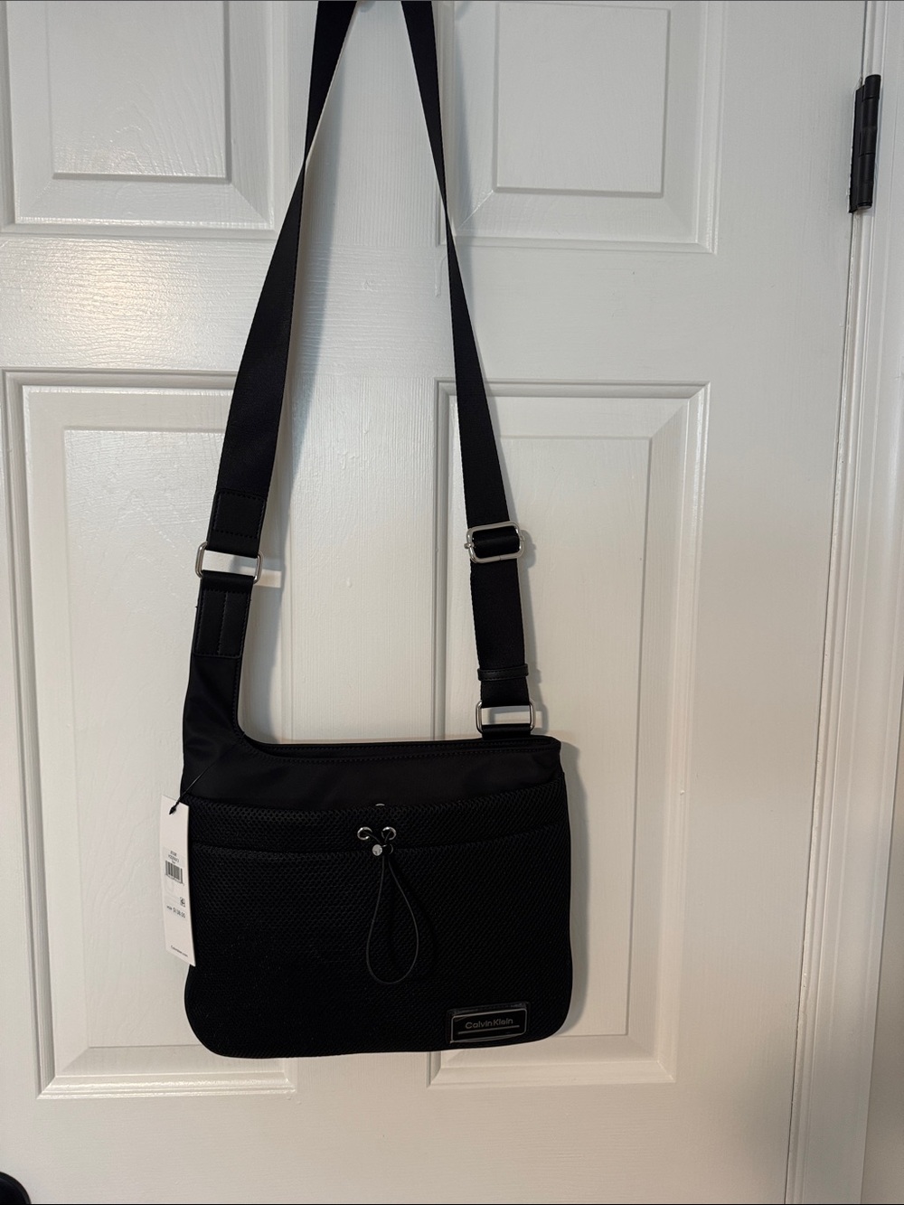 Calvin Klein Black Nylon Crossbody Messenger Bag (Jessie bag)